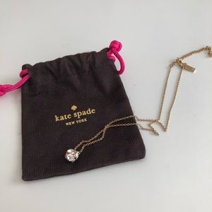 Kate Spade Gold shiny pendant necklace